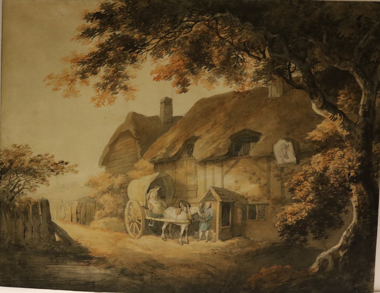 Ein Gasthaus am Straßenrand, ca. 1800 von William Payne