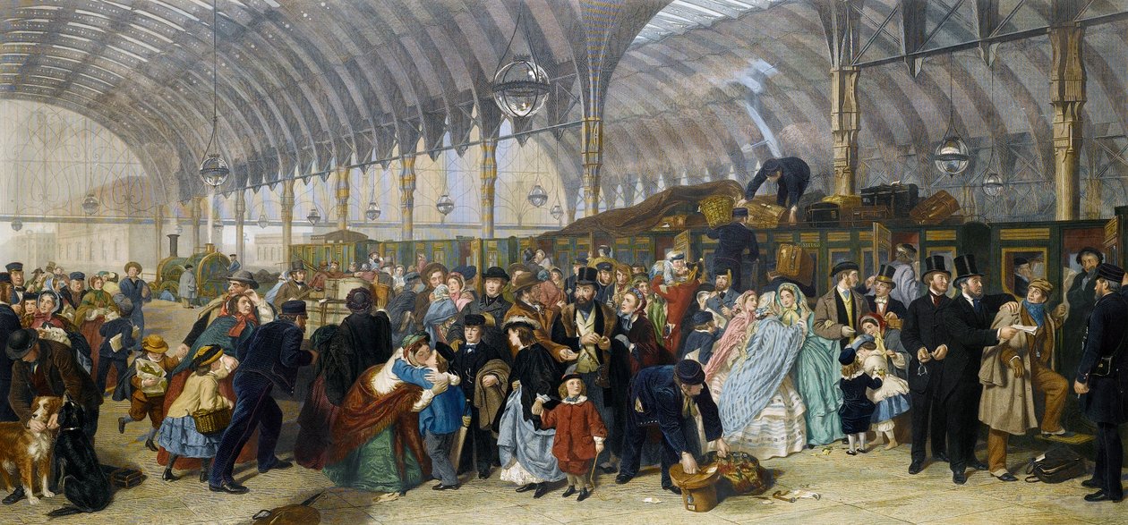 Der Bahnhof, 1866 von William Powell Frith