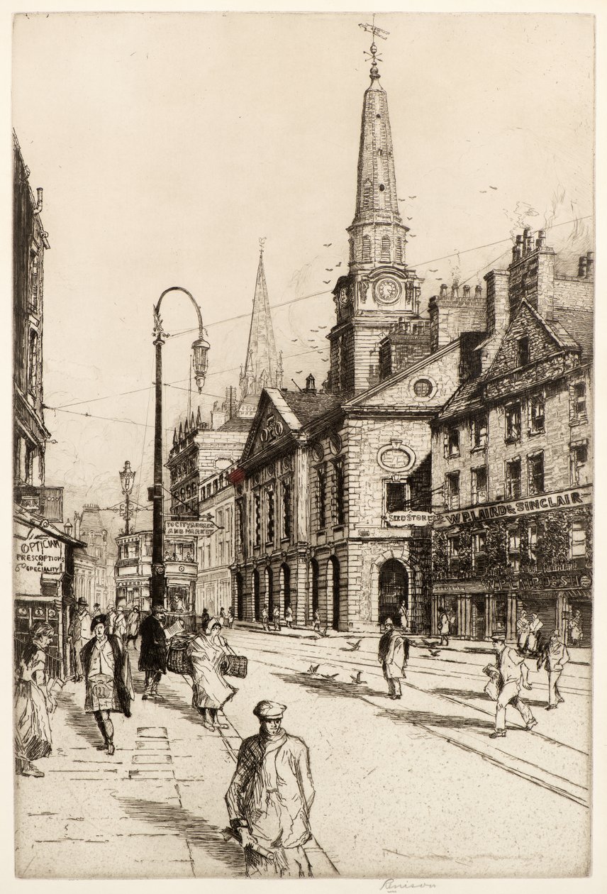 Das Alte Rathaus, Dundee, um 1930 von William Renison
