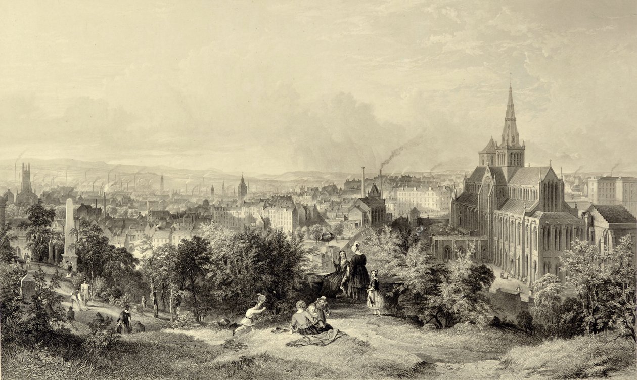 Glasgow vom Nekropolis von William Richardson