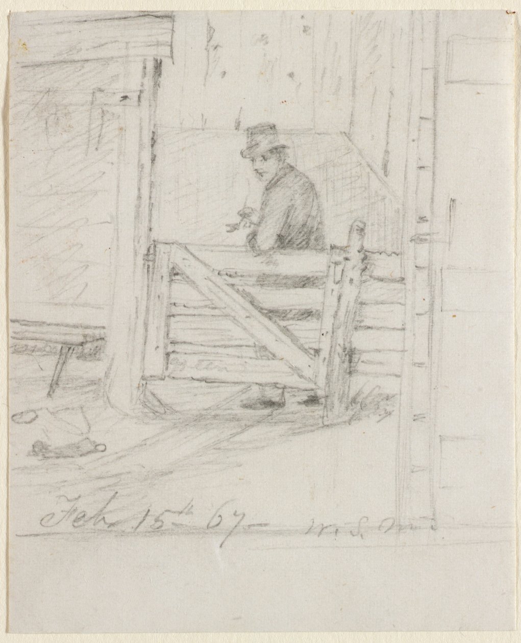 Rast am Zaun von William Sidney Mount