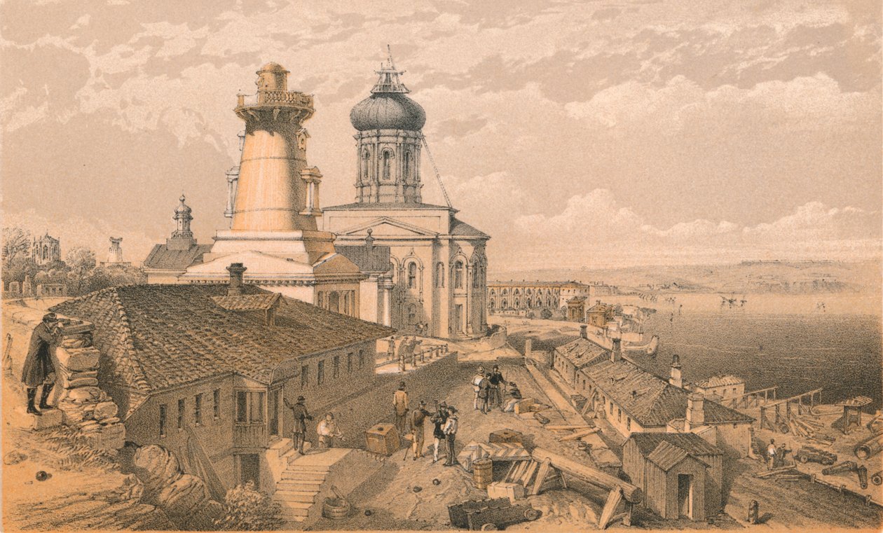Die Admiralität, Sewastopol, 1856 von William Crimea Simpson
