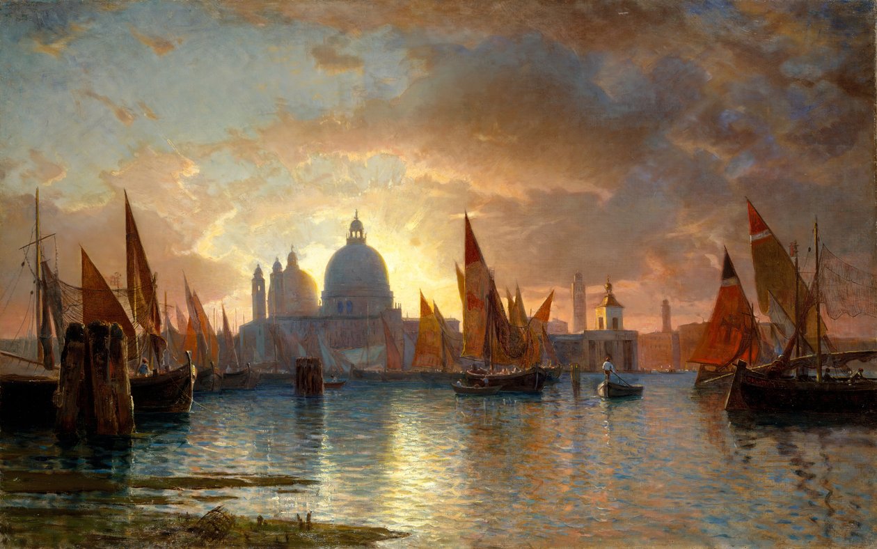 Santa Maria della Salute, Sonnenuntergang von William Stanley Haseltine