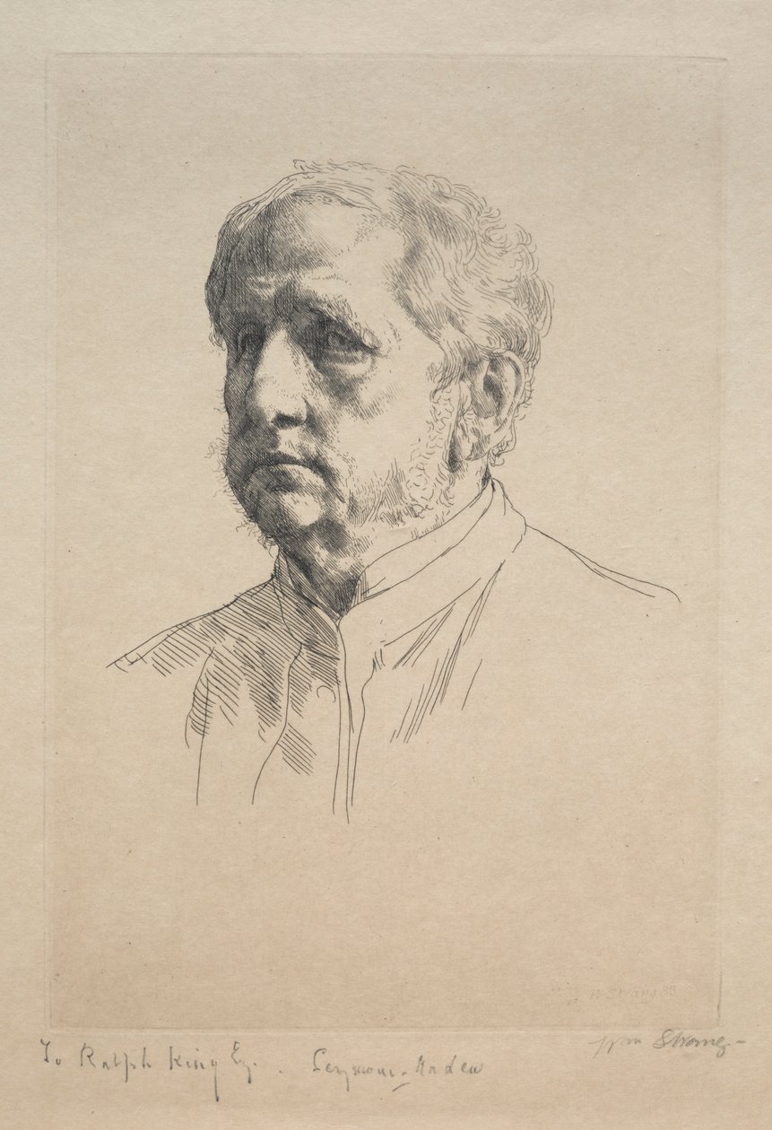 Sir Francis Seymour Haden, 1883 von William Strang