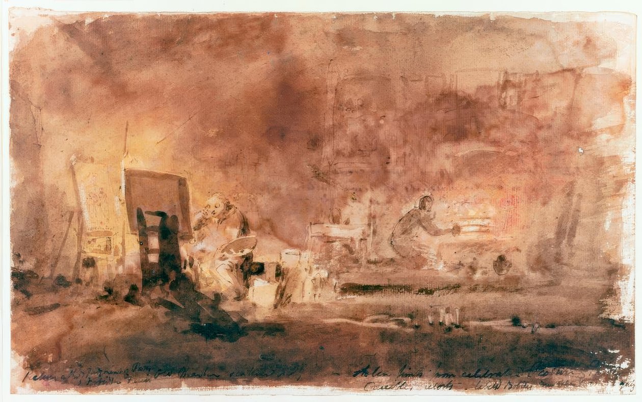 Das Atelier des Künstlers von Joseph Mallord William Turner