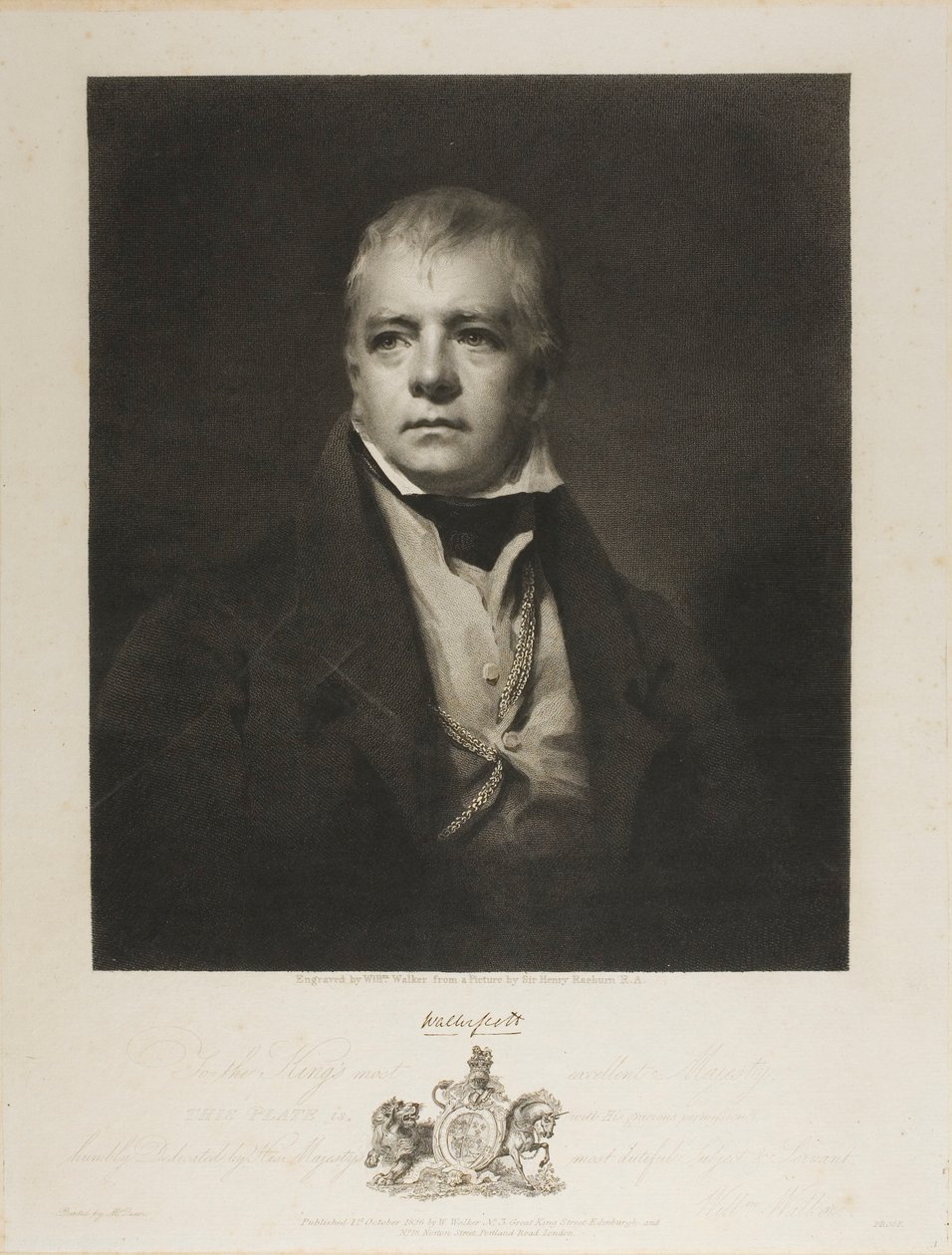 Sir Walter Scott Bart von William Walker