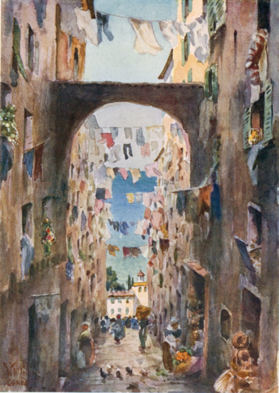 Genua. Eine alte Straße von William Wiehe Collins