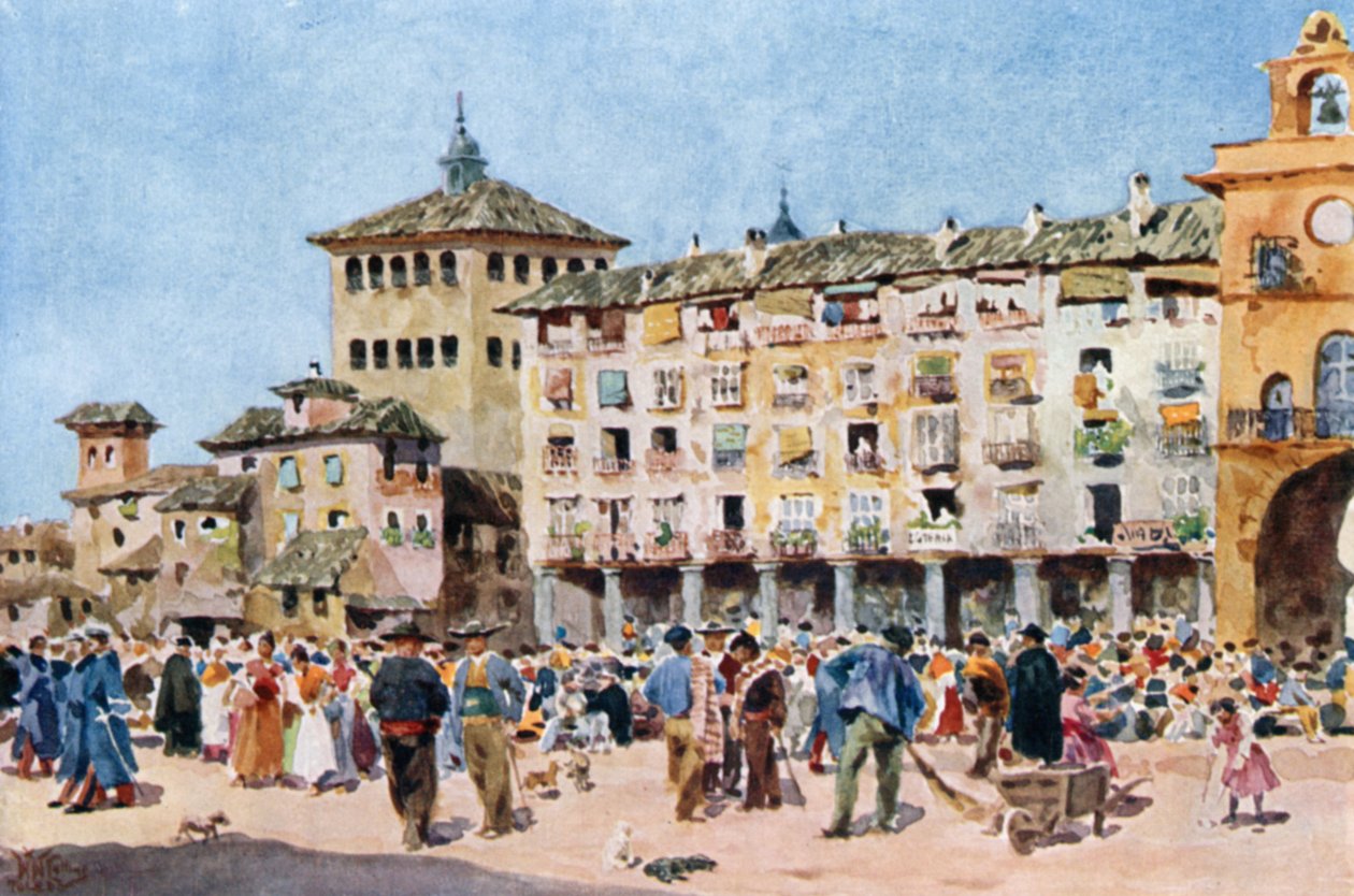 Toledo, der Zocodover von William Wiehe Collins