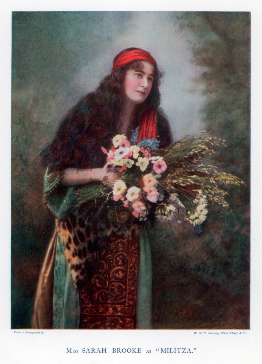 Sarah Brooke, britische Schauspielerin, 1901 von William and Daniel Downey