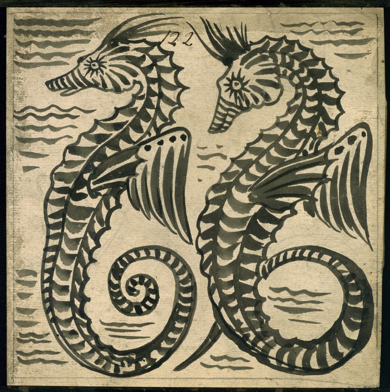 Seepferdchen von William de Morgan