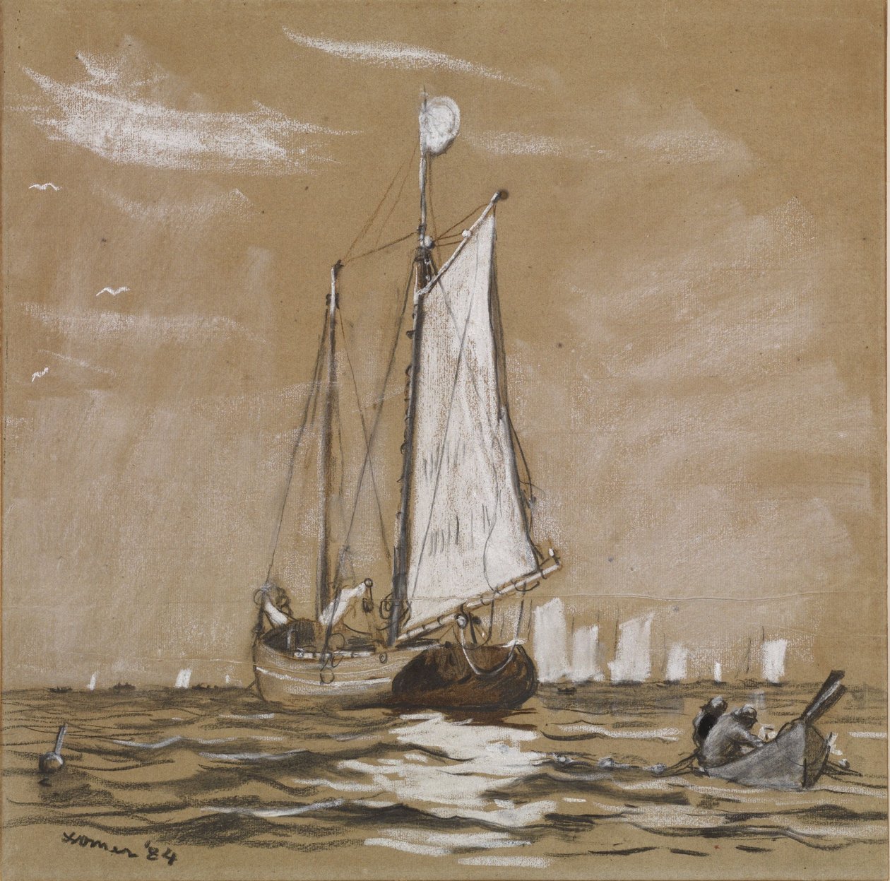Ein Fischereischoner von Winslow Homer