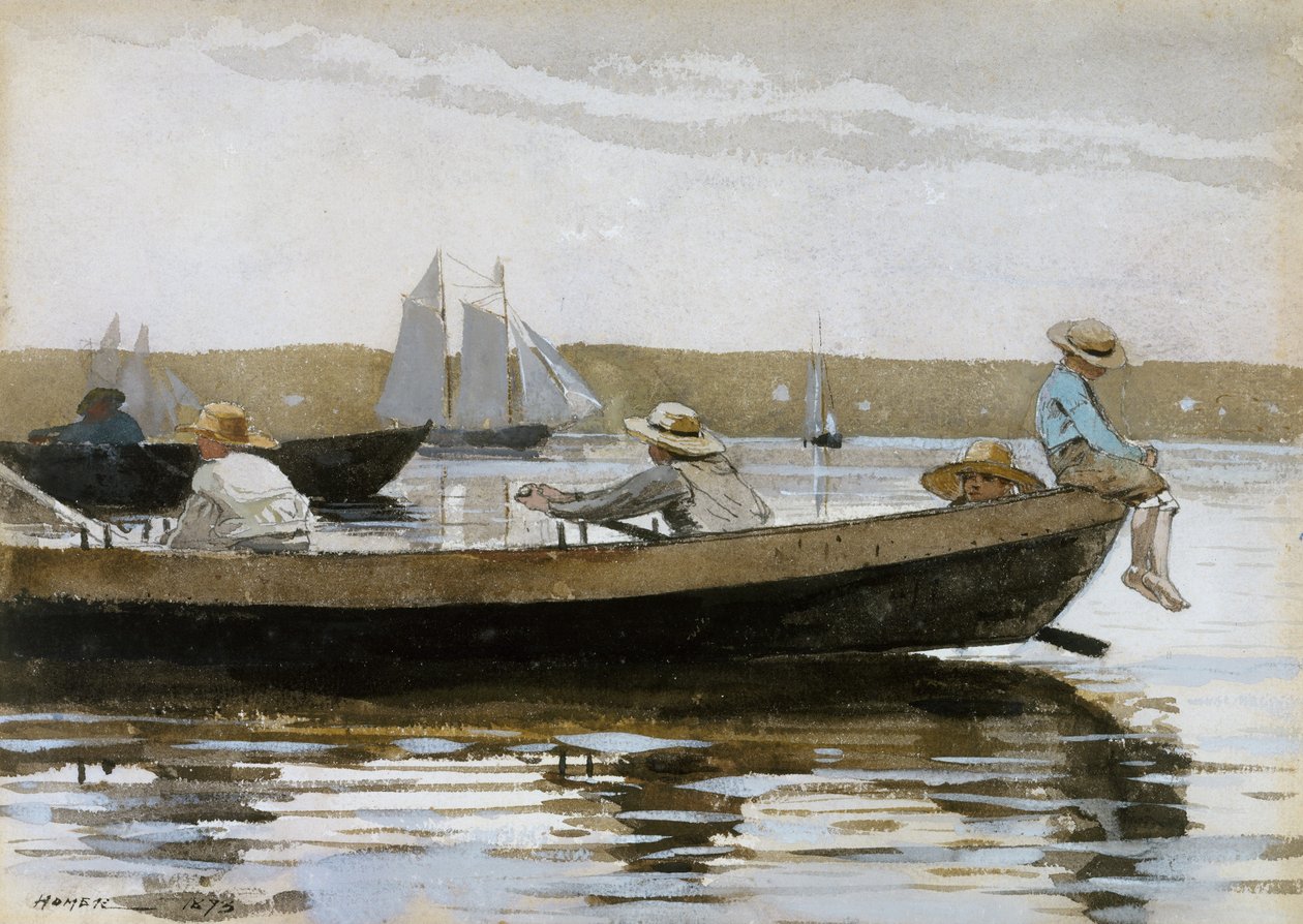 Jungen in einem Dory von Winslow Homer