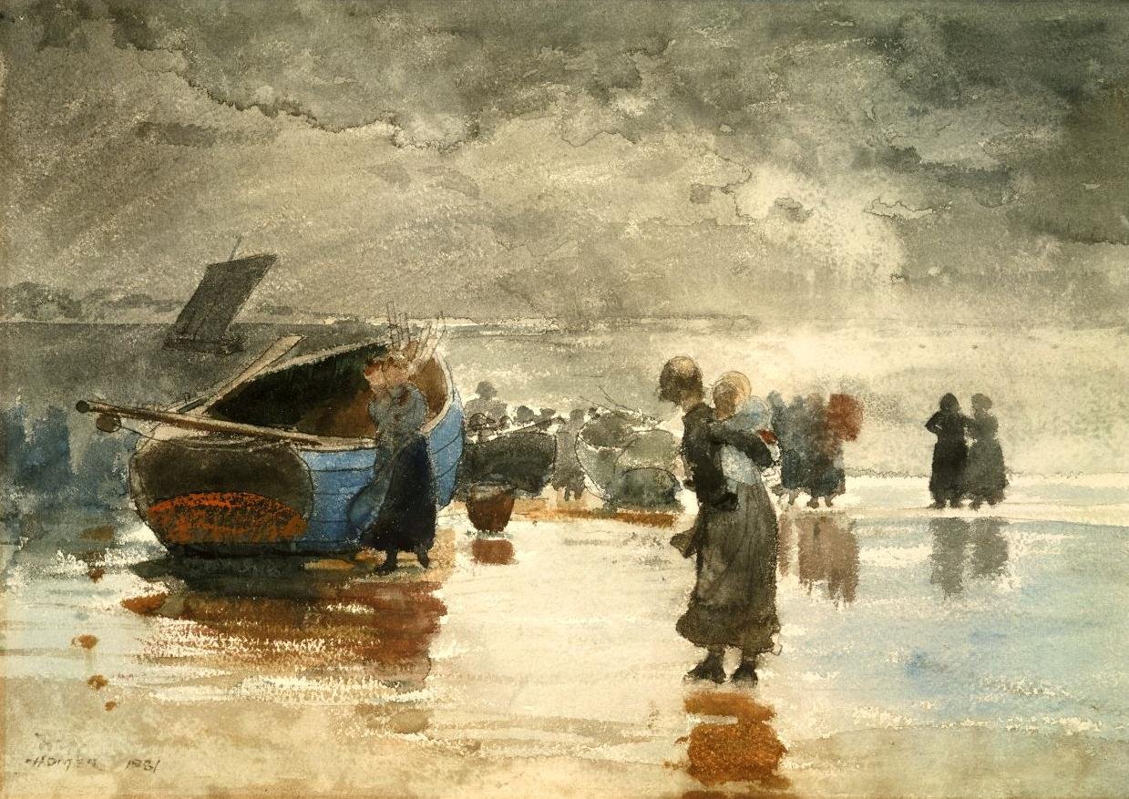 Am Strand von Winslow Homer