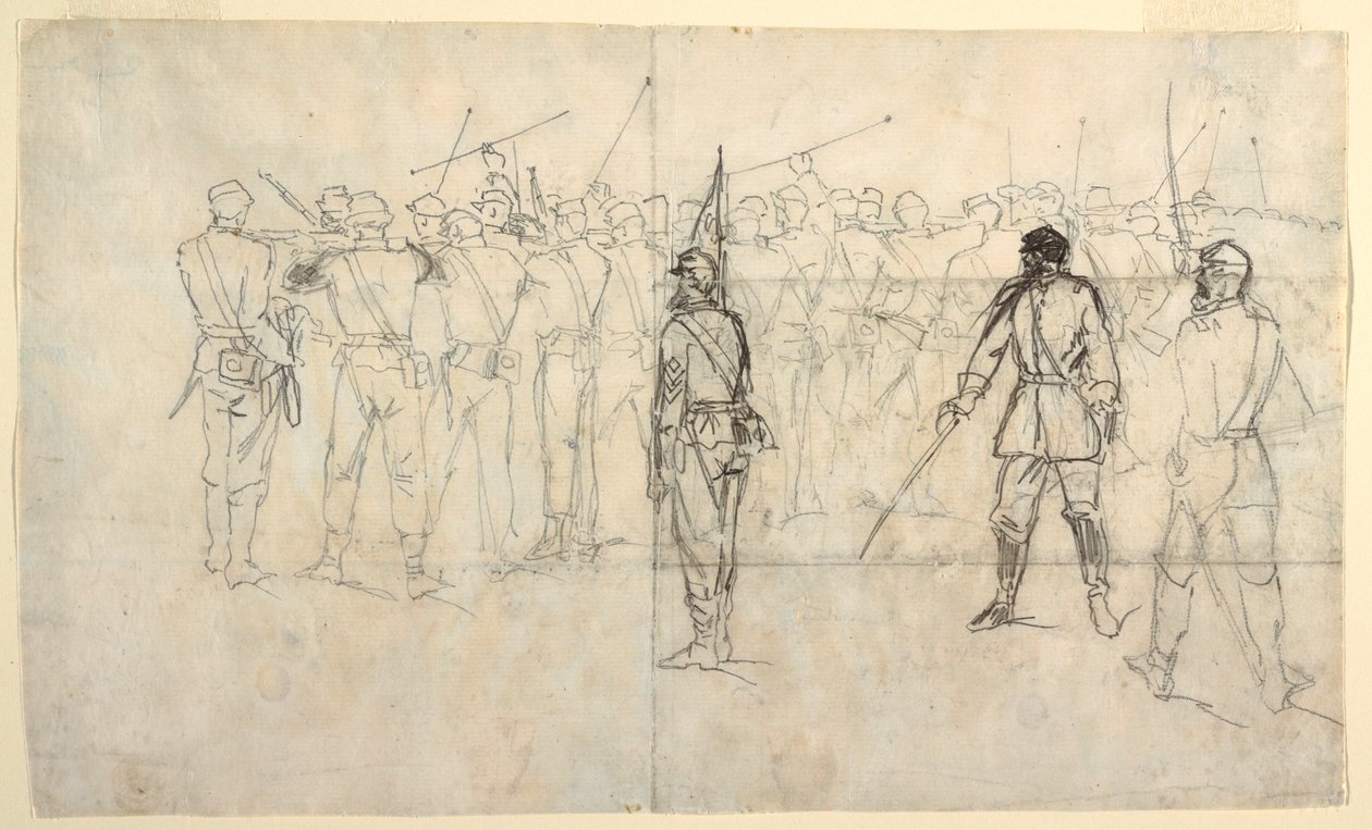 Infanteriegewehrübung, Sickles Regiment, 1862 von Winslow Homer