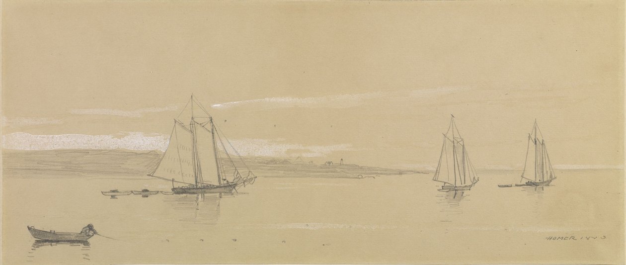 Fischereiflotte in Gloucester von Winslow Homer