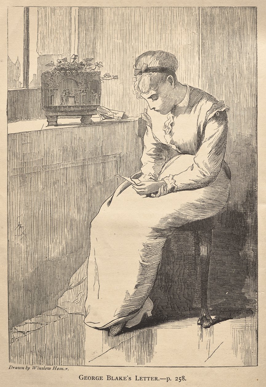 George Blakes Brief von Winslow Homer