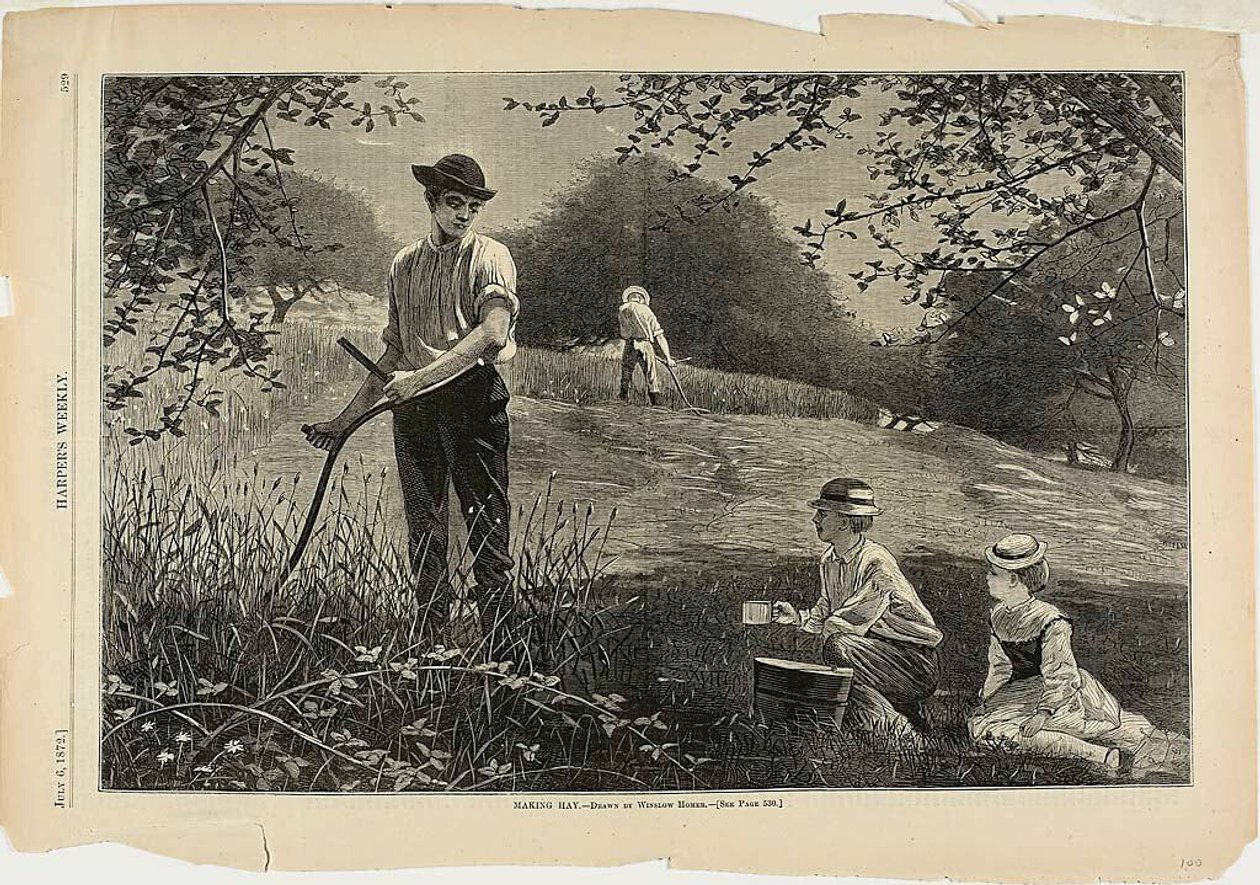 Heu machen von Winslow Homer