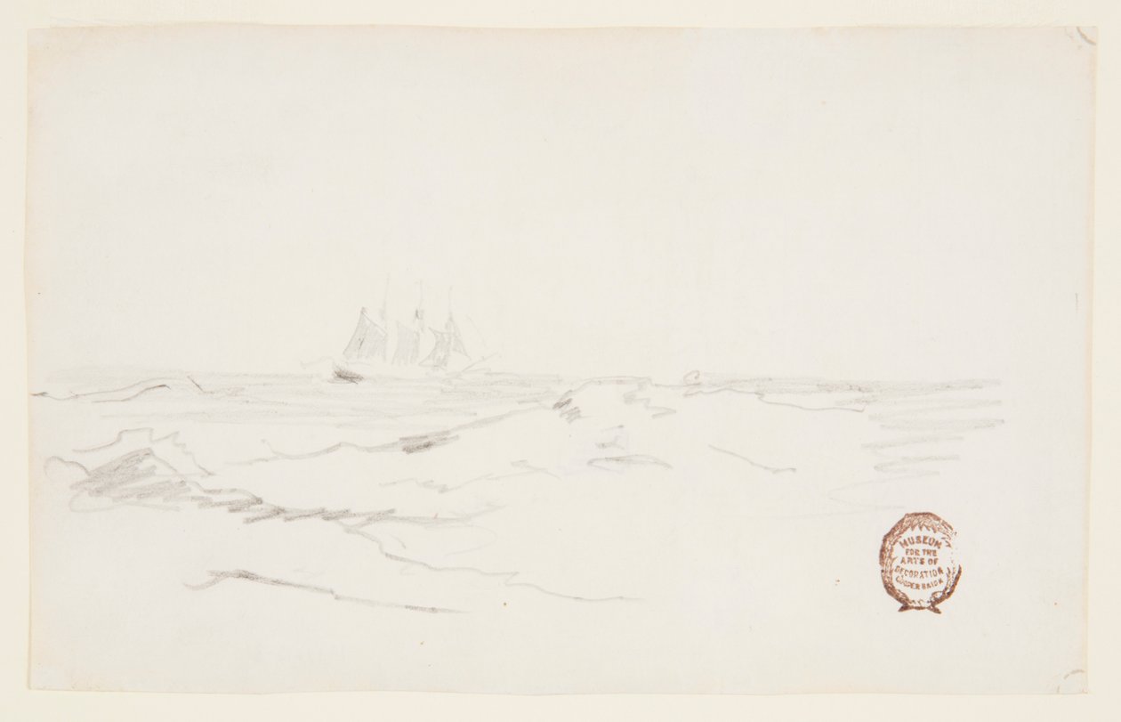 Schoner in der Nähe einer felsigen Küste von Winslow Homer