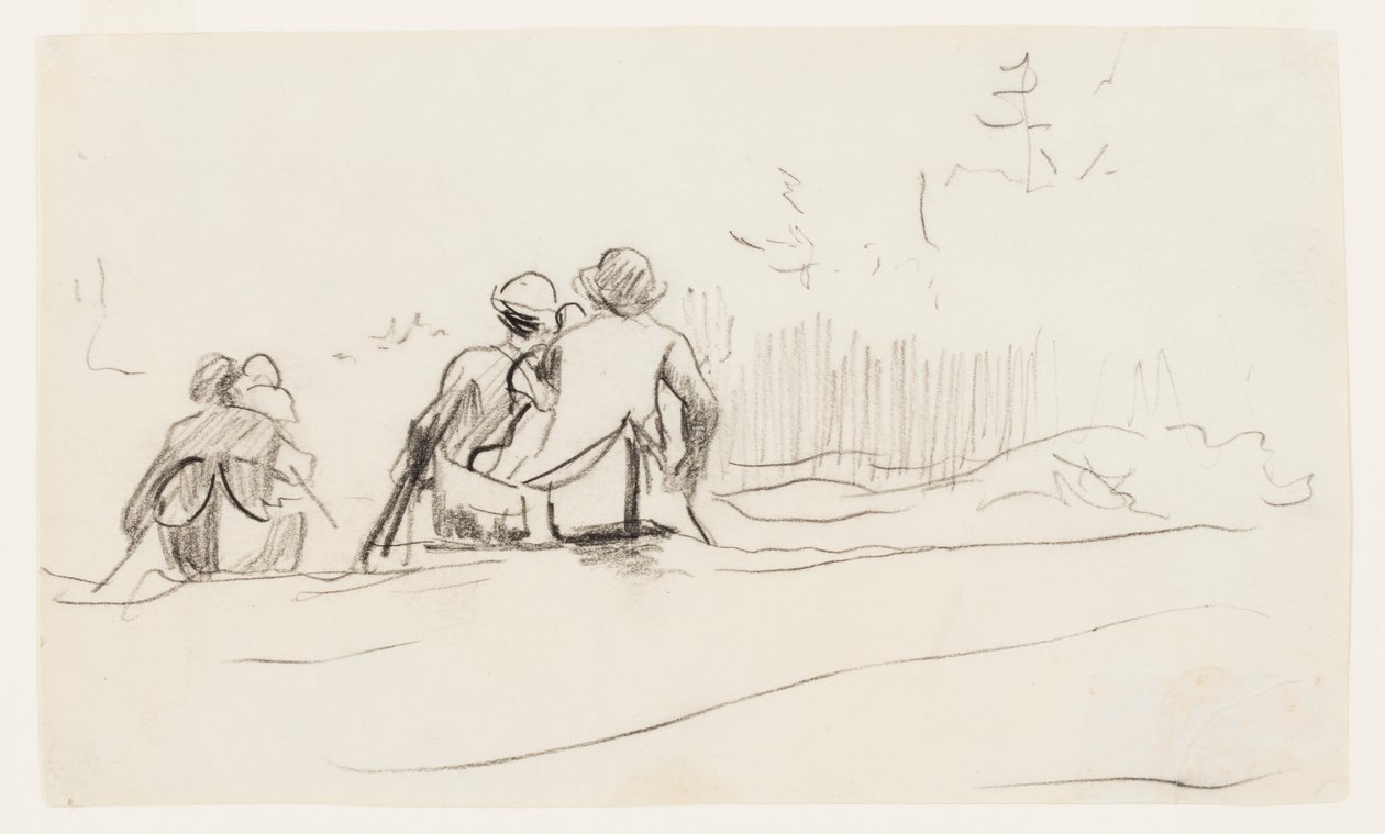 Heckansicht von zwei Kanus von Winslow Homer