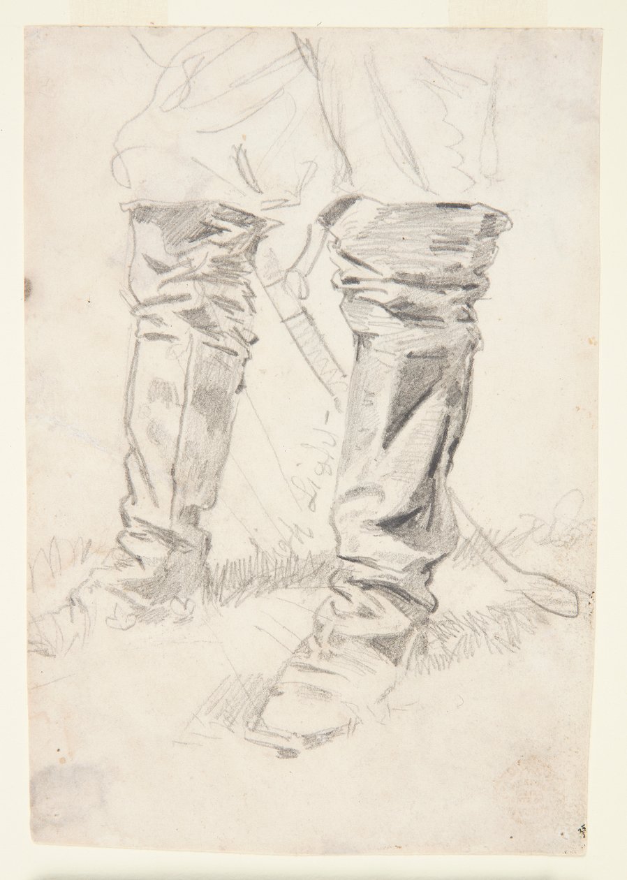 Studie der Stiefel eines Kavallerieoffiziers von Winslow Homer