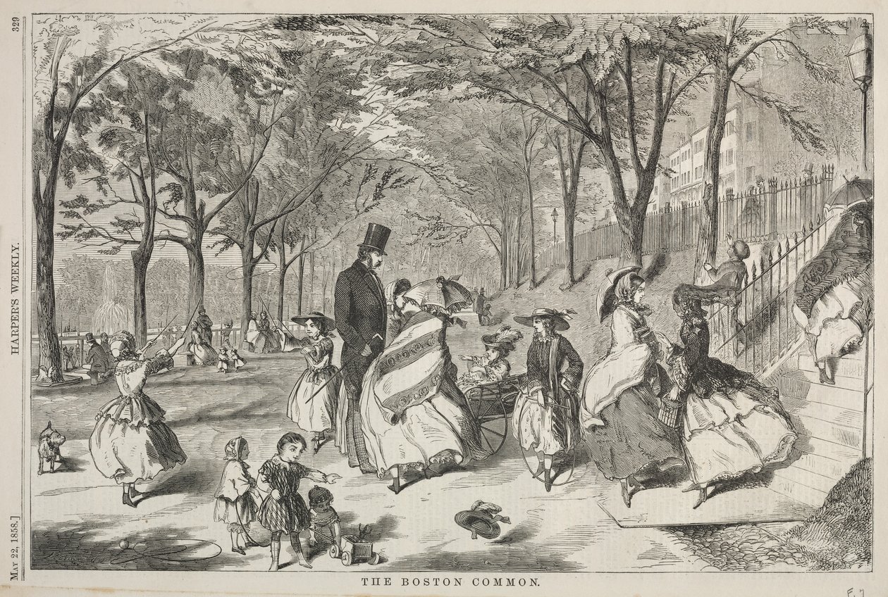 Der Boston Common, 1858 von Winslow Homer