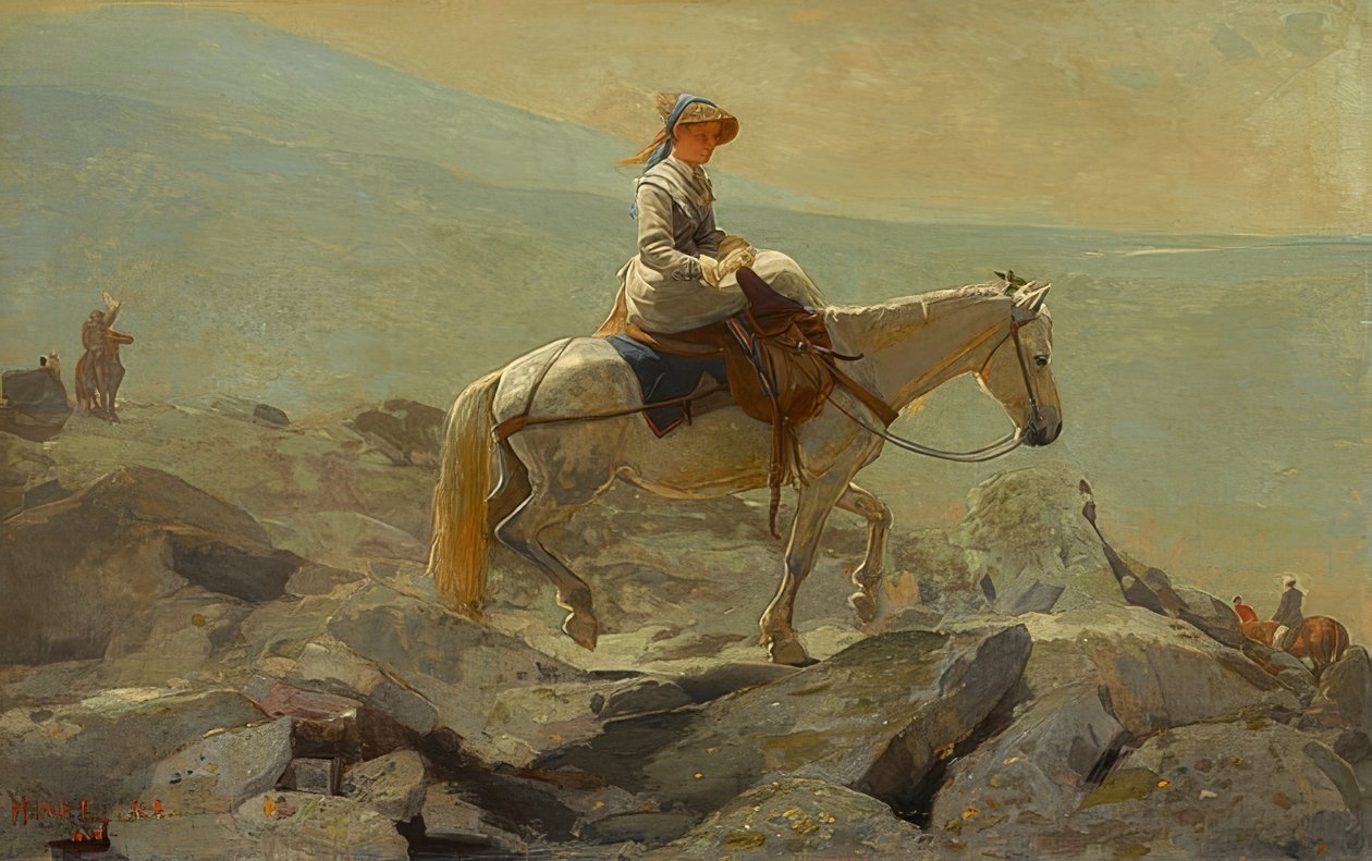 Der Reitweg, Weiße Berge von Winslow Homer