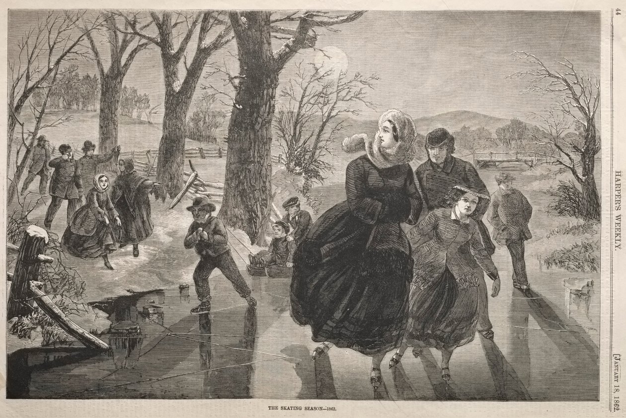 Die Eislaufsaison - 1862 von Winslow Homer