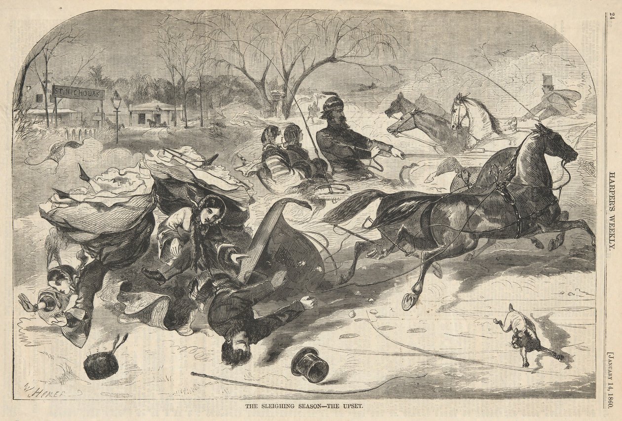 Die Schlittenfahrtsaison von Winslow Homer