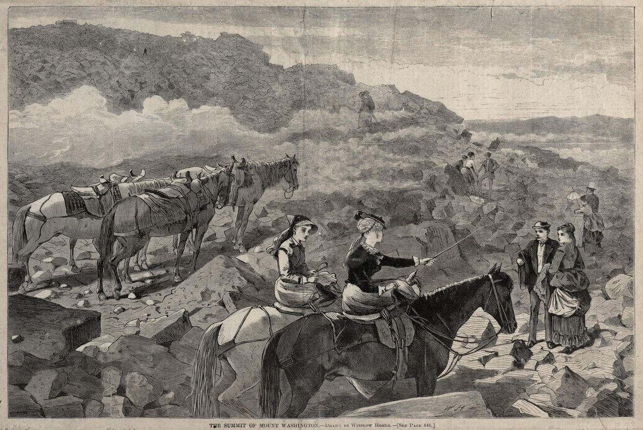Der Gipfel des Mount Washington, 1869 von Winslow Homer