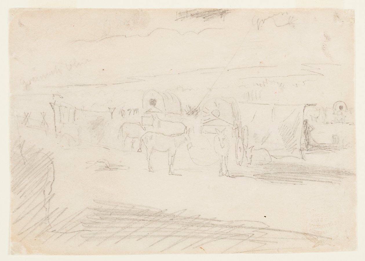 Zug von Armeewagen von Winslow Homer