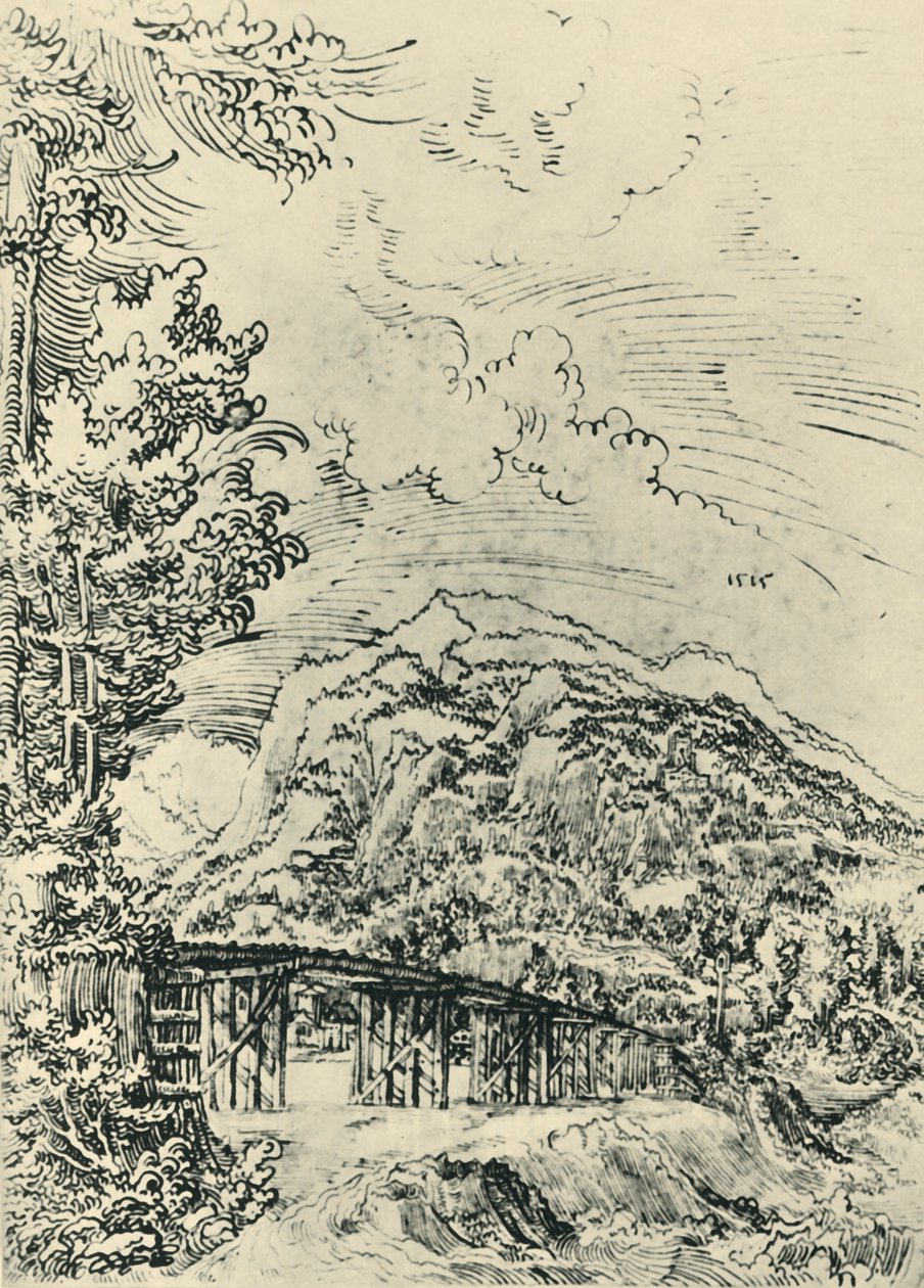 Landschaft, 1515, 1943 von Wolf Huber