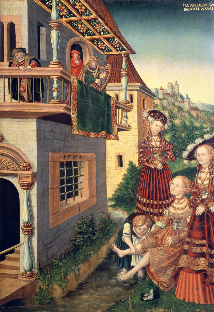 David und Bathseba, 1528 von Wolfgang Krodel