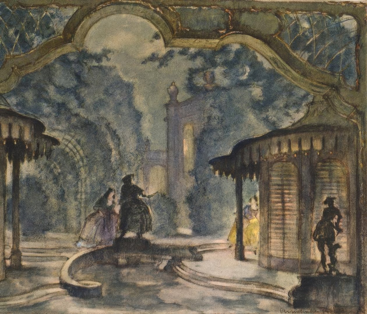 Mozart, Figaro / Bühne von A. Mahnke von Wolfgang Amadeus Mozart