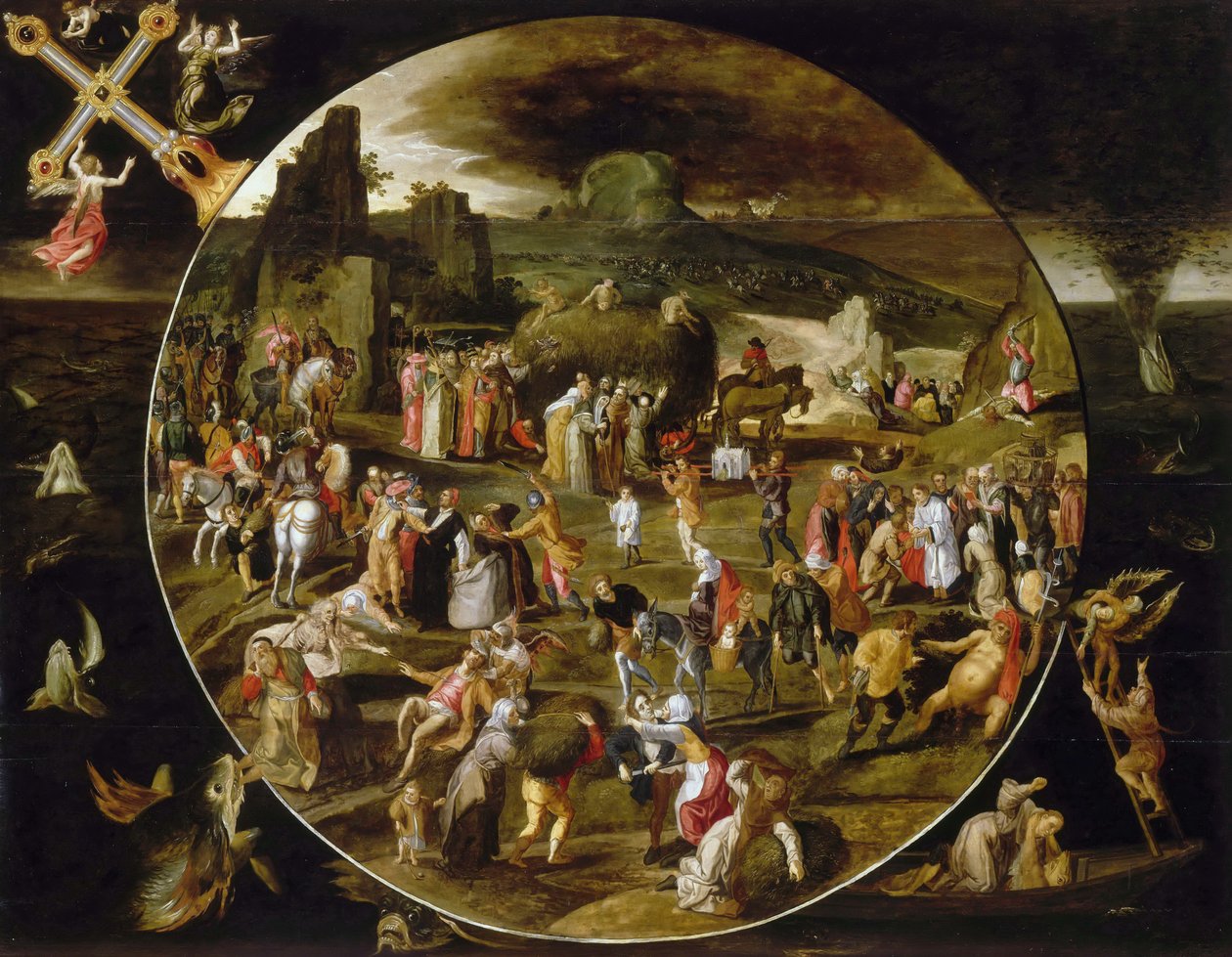 Eitelkeit der Welt von Workshop of Gillis Mostaert
