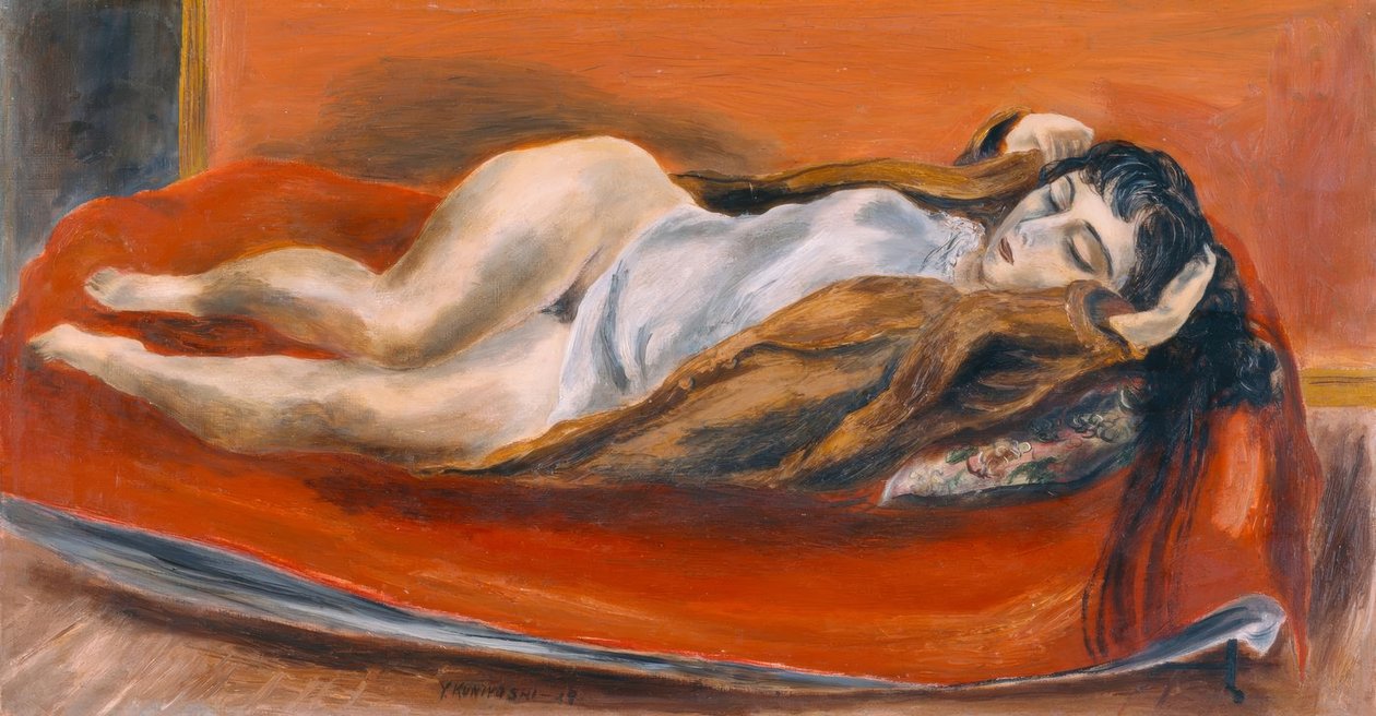 Liegende Frau von Yasuo Kuniyoshi