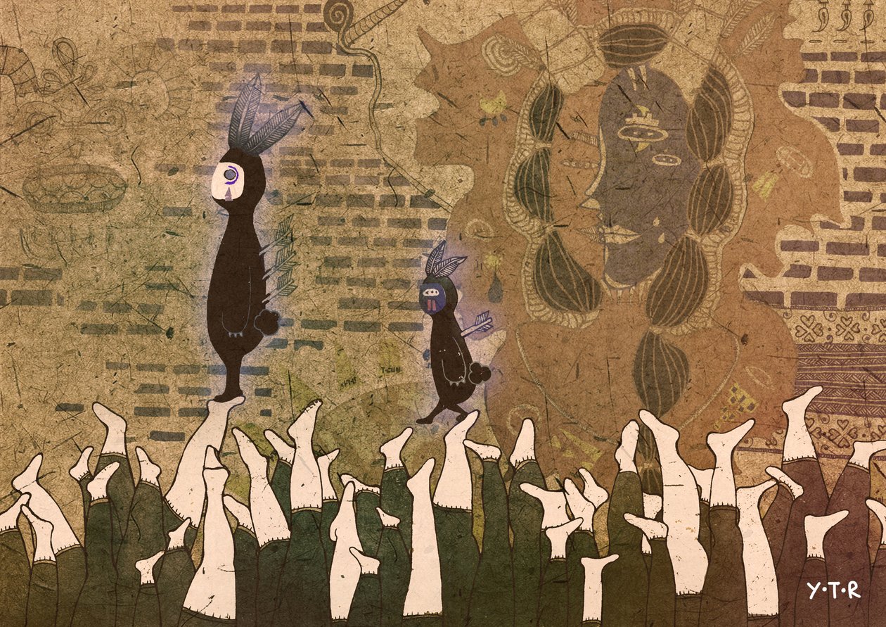 Die Schritte stoppen, 2012 (digital) von Yoyo Zhao