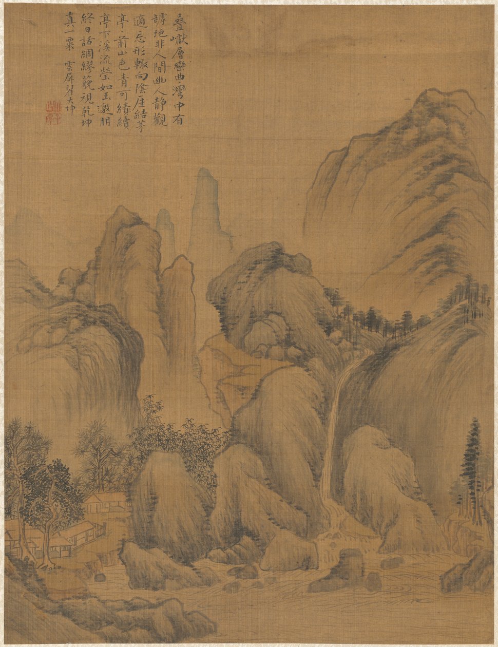 Landschaft, 1775 von Zhai Dakun