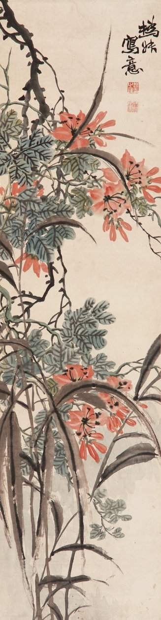Blumen, Qing-Dynastie von Zhao Zhiqian