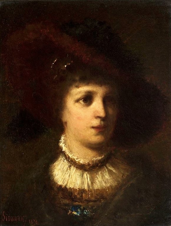 Porträt einer Frau von Zygmunt Sidorowicz