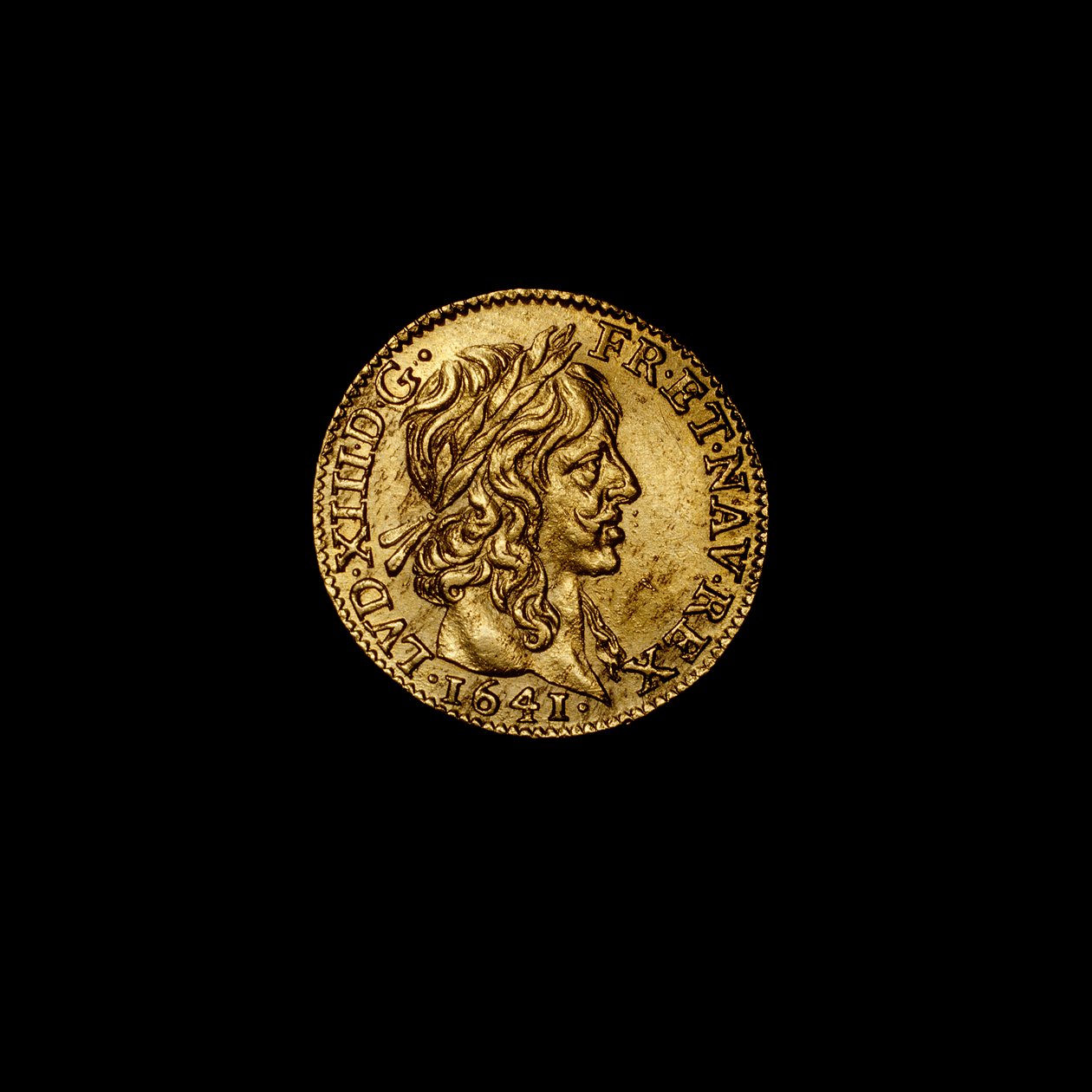 Französische Münze mit Ludwig XIII. von Hippolyte Lalaise Devéria