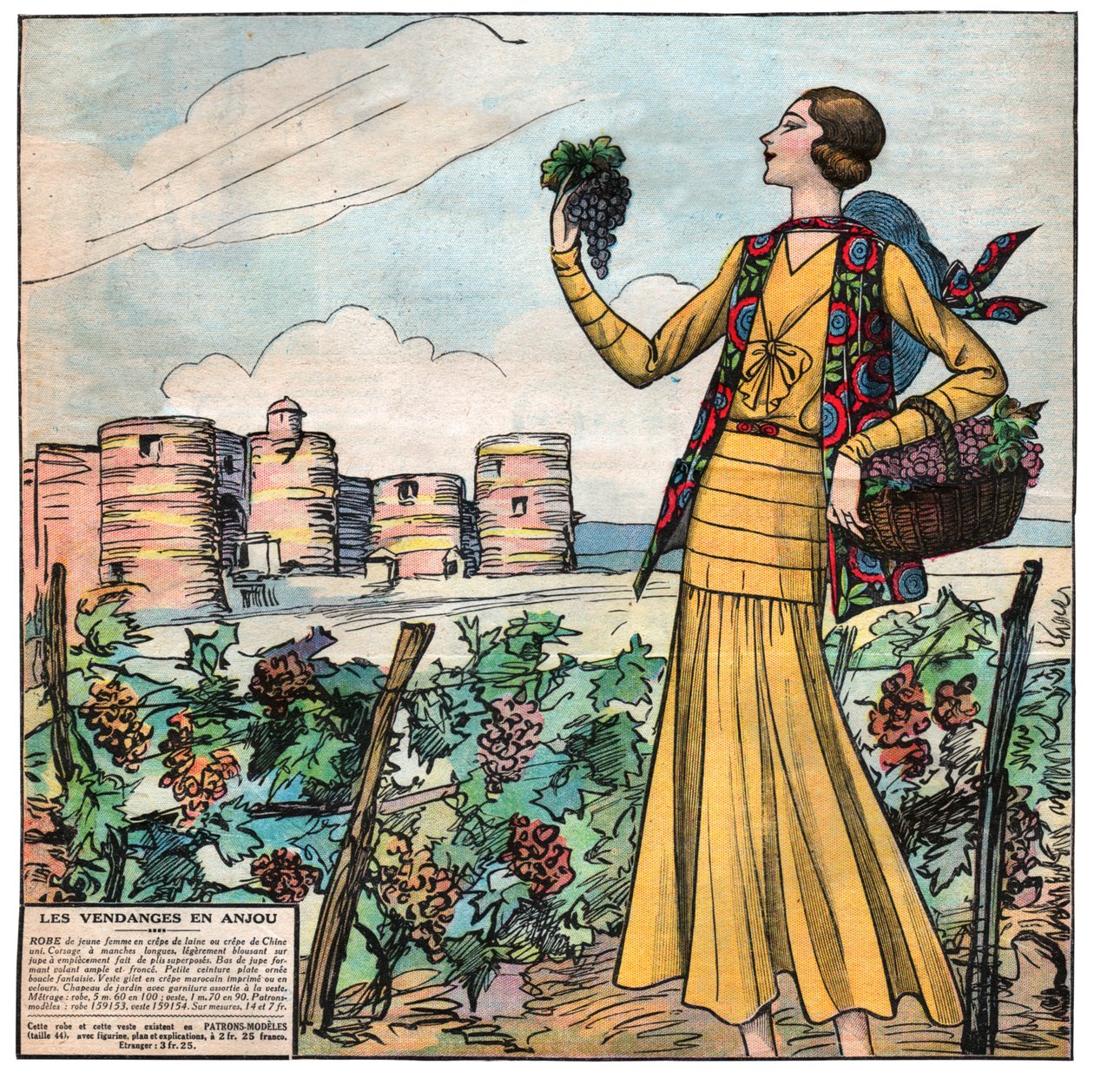 Weinlese in Frankreich von . .