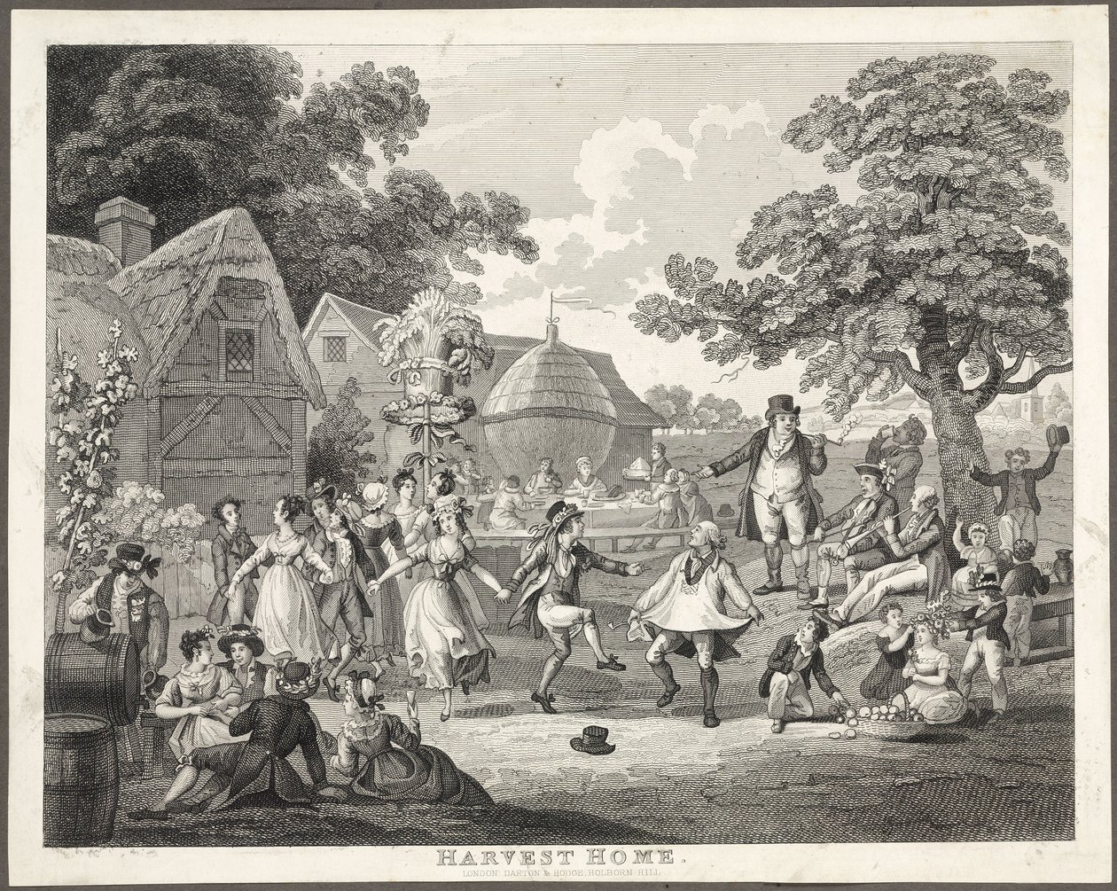 Erntefest, ca. 1810-1820 von Frederick (attr. to) Barnard