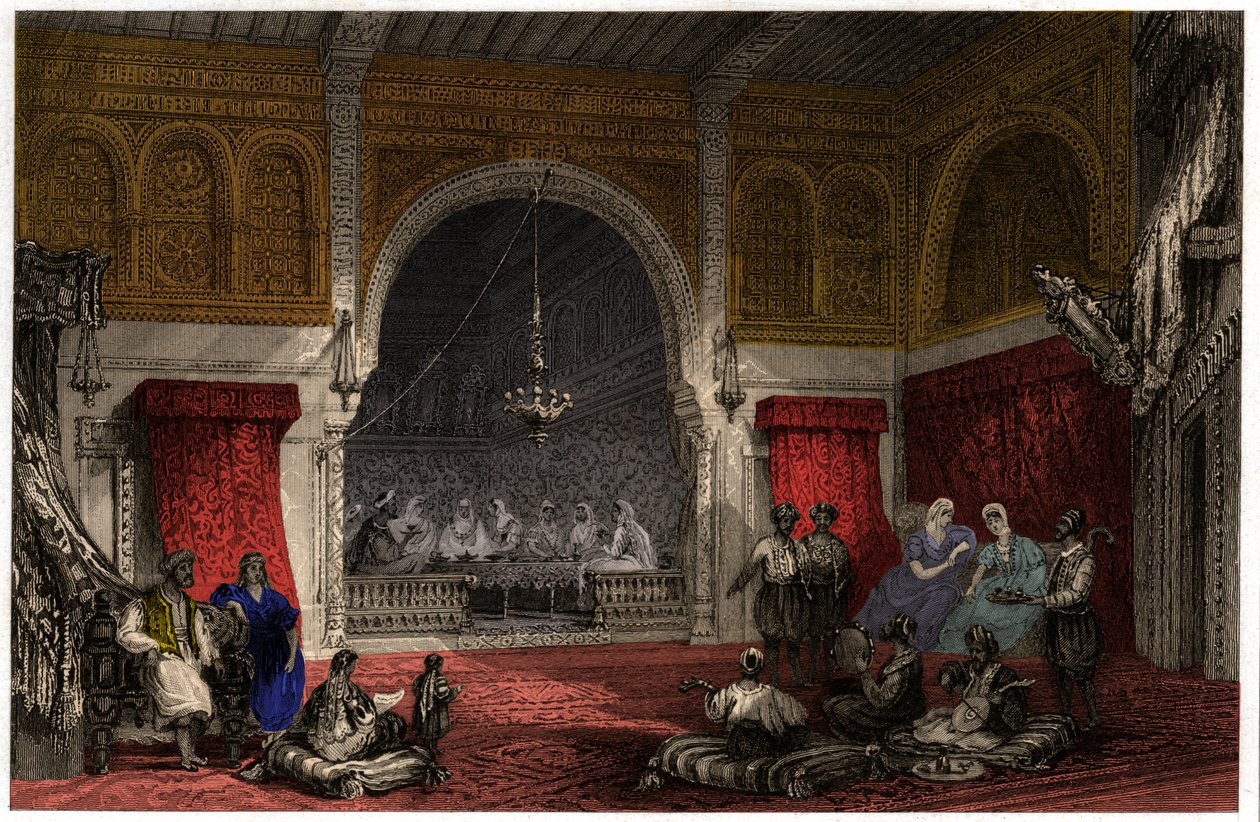 Innenraum in Algerien, ca. 1840 von . .