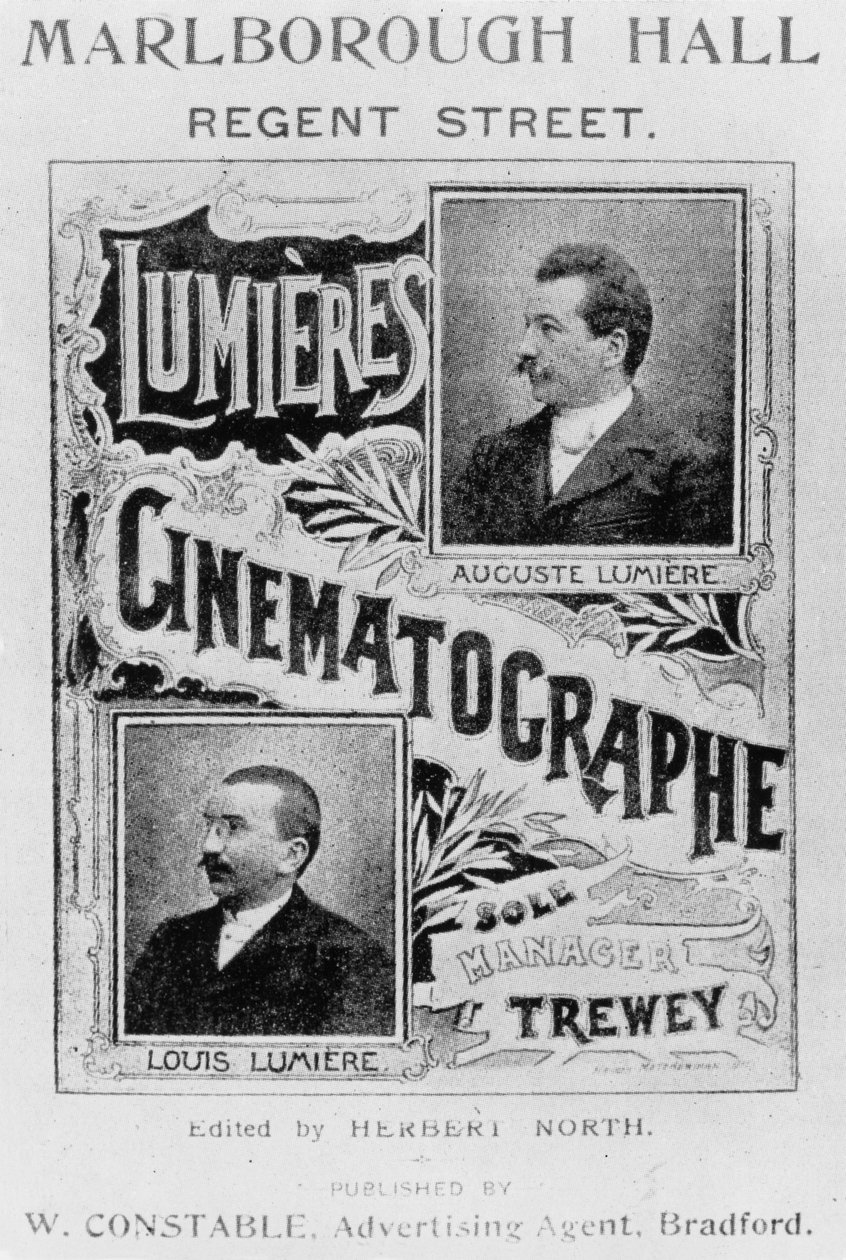 Werbung der Brüder Lumière, ca. 1896 von John Pardon