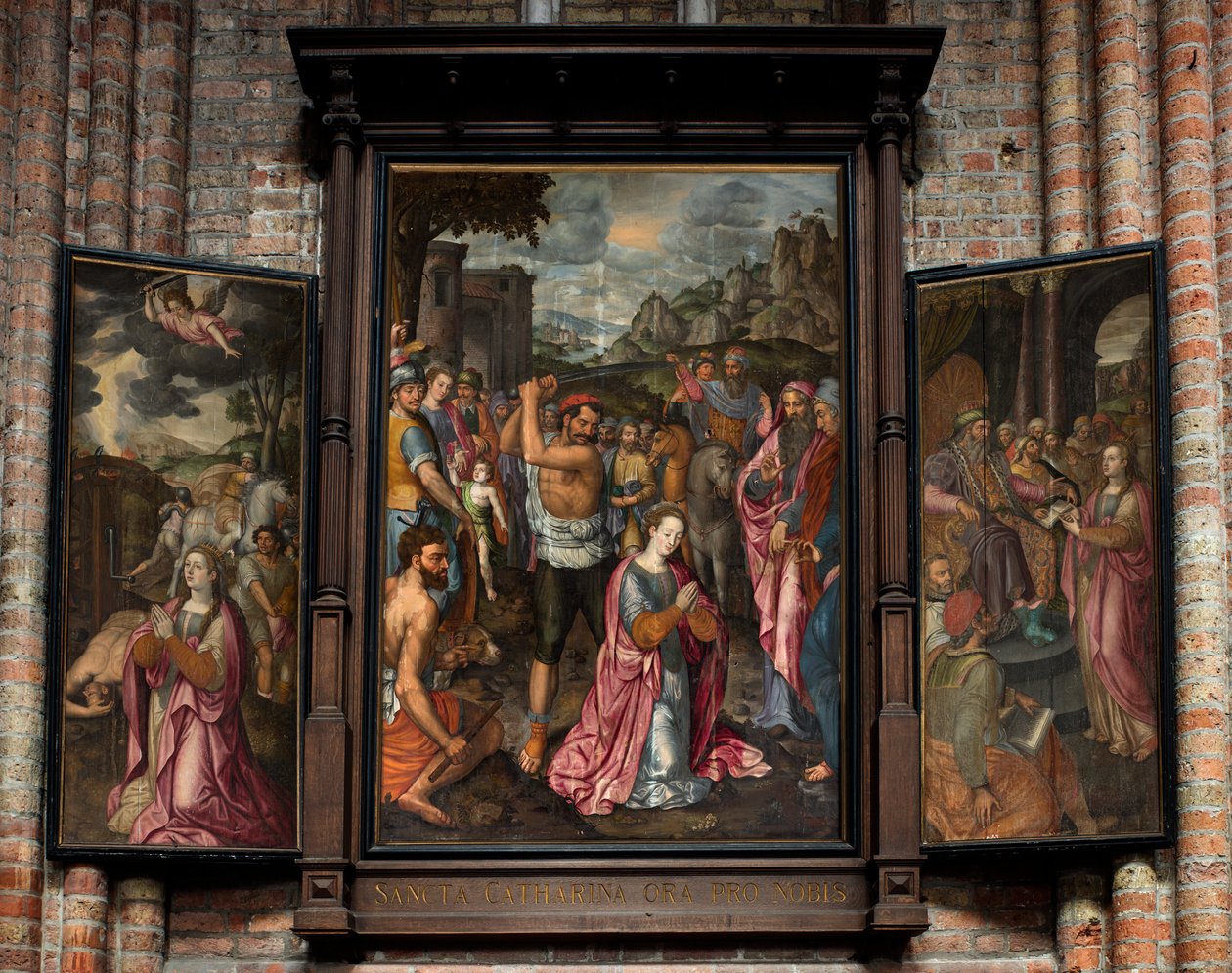 Pfarrkirche Sint-Walburga. Triptychon. von . .