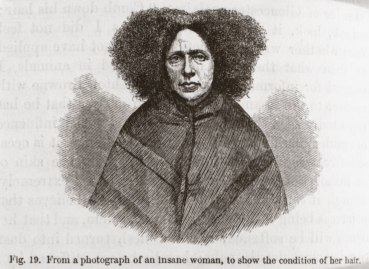 Psychiatrie - Wahnsinnige Frau von Frederick (attr. to) Barnard