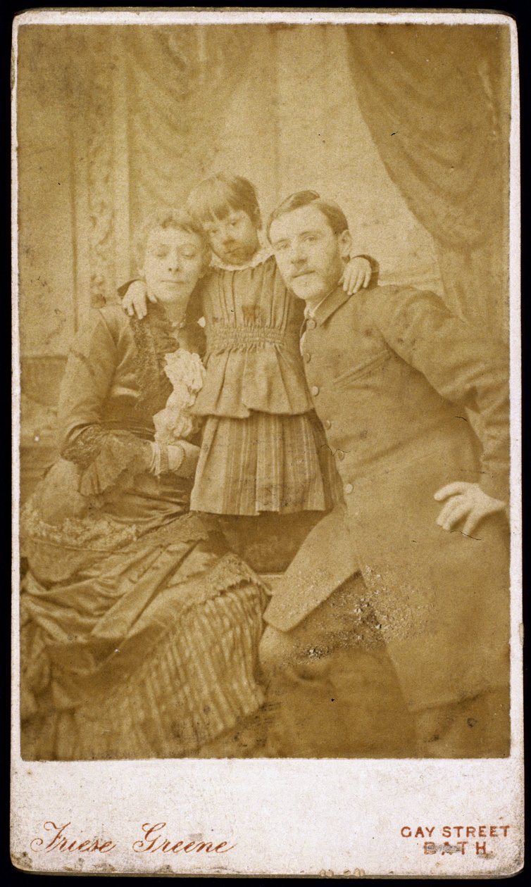 William Friese-Greene, Kameramann, und Familie, um 1880 von Henry Charles Fehr