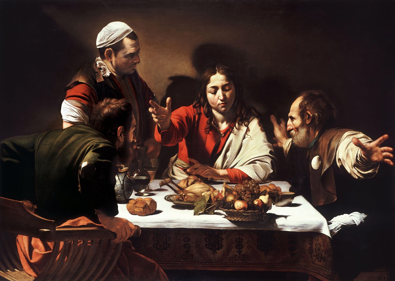 Das Abendmahl in Emmaus von Michelangelo Merisi da  Caravaggio