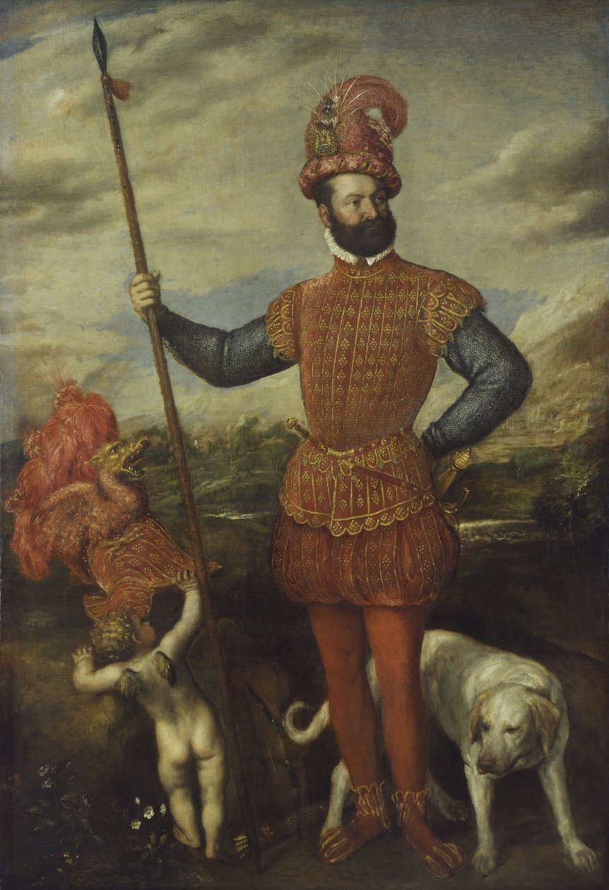 Mann in Militäruniform von Tiziano Vecelli