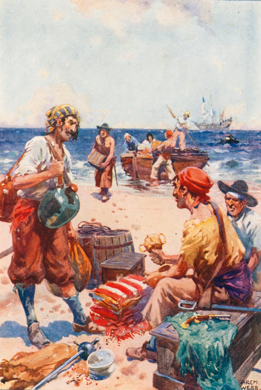 Auf der Insel der Freibeuter von after Archibald Bertram Webb